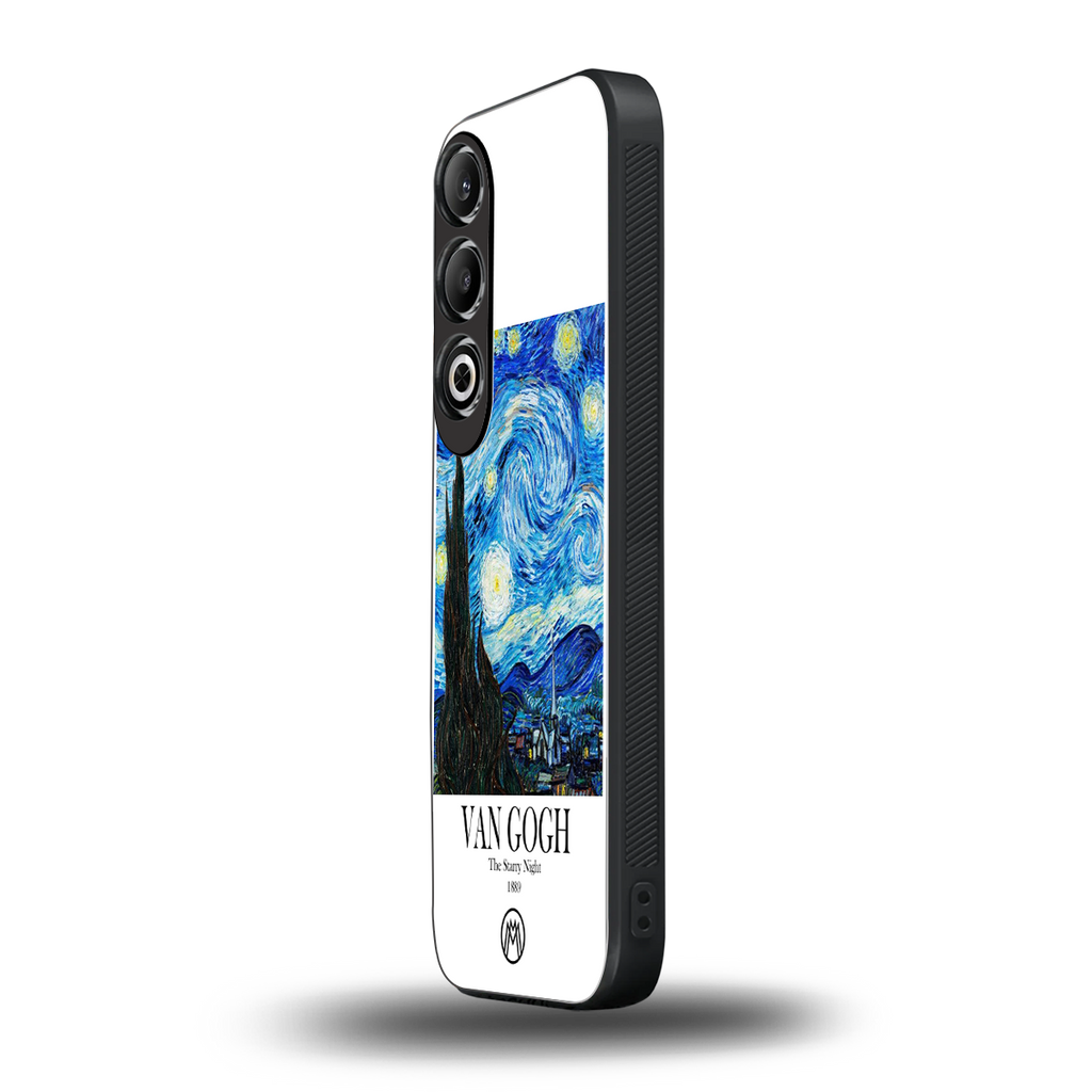 van gogh starry night back phone cover | glass case for oneplus nord ce 4
