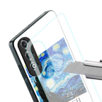 van gogh starry night back phone cover | glass case for oneplus nord ce 4