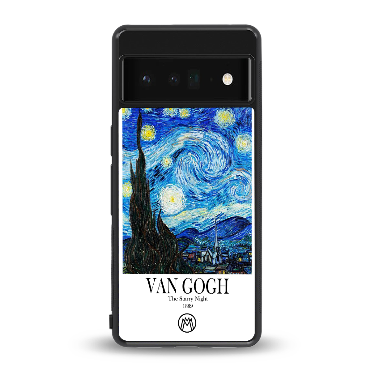 van gogh starry night back phone cover | glass case for google pixel 6 pro