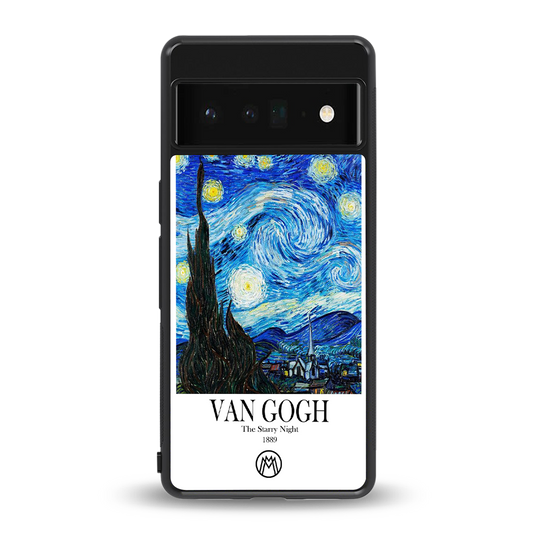 van gogh starry night back phone cover | glass case for google pixel 6 pro