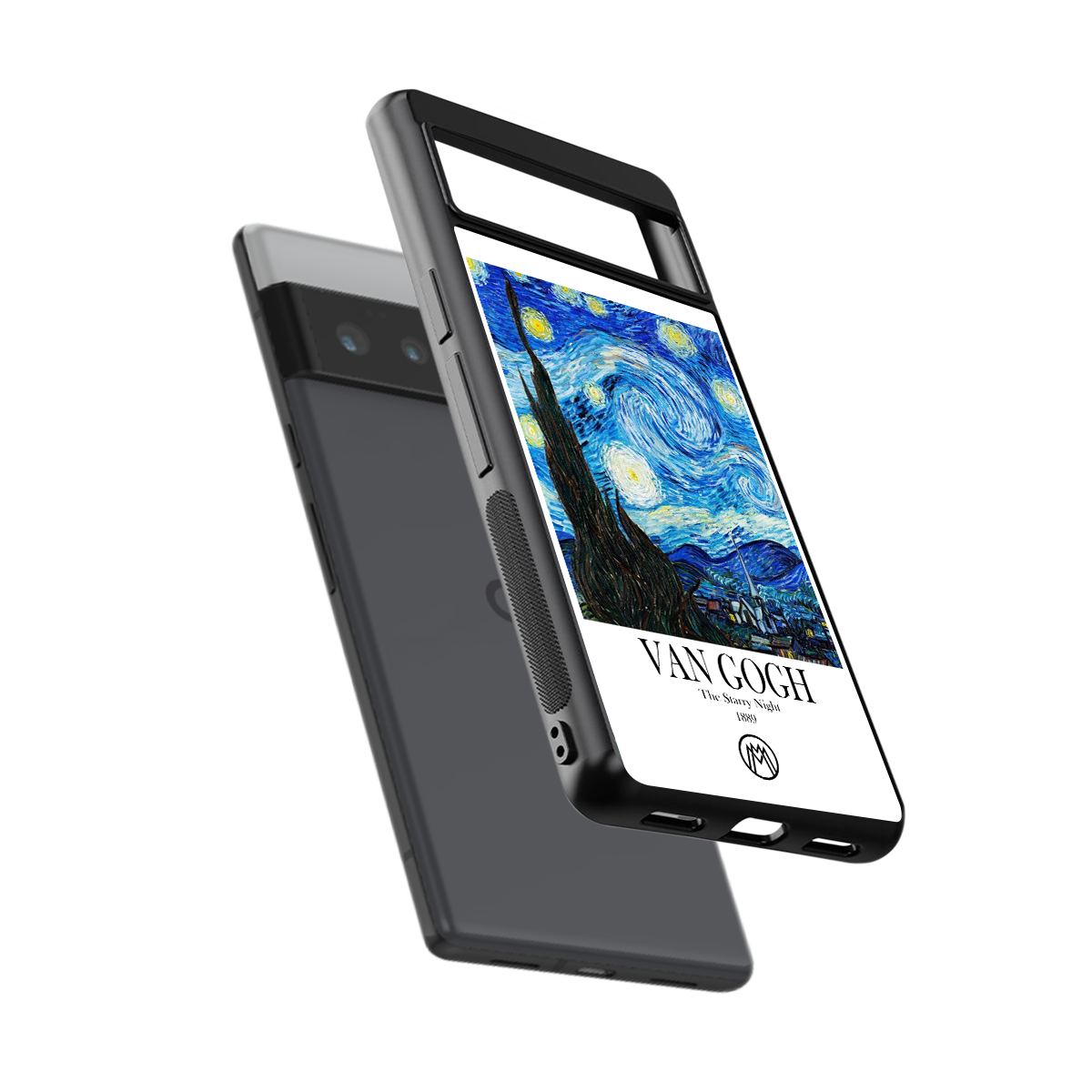 van gogh starry night back phone cover | glass case for google pixel 6 pro