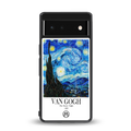 van gogh starry night back phone cover | glass case for google pixel 6