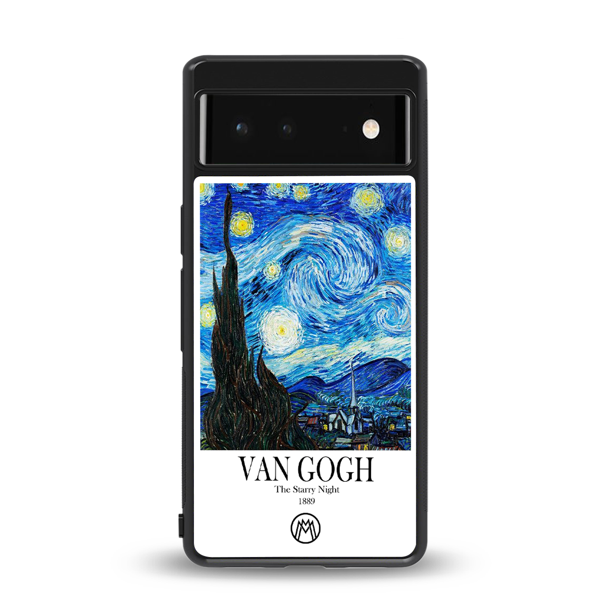 van gogh starry night back phone cover | glass case for google pixel 6