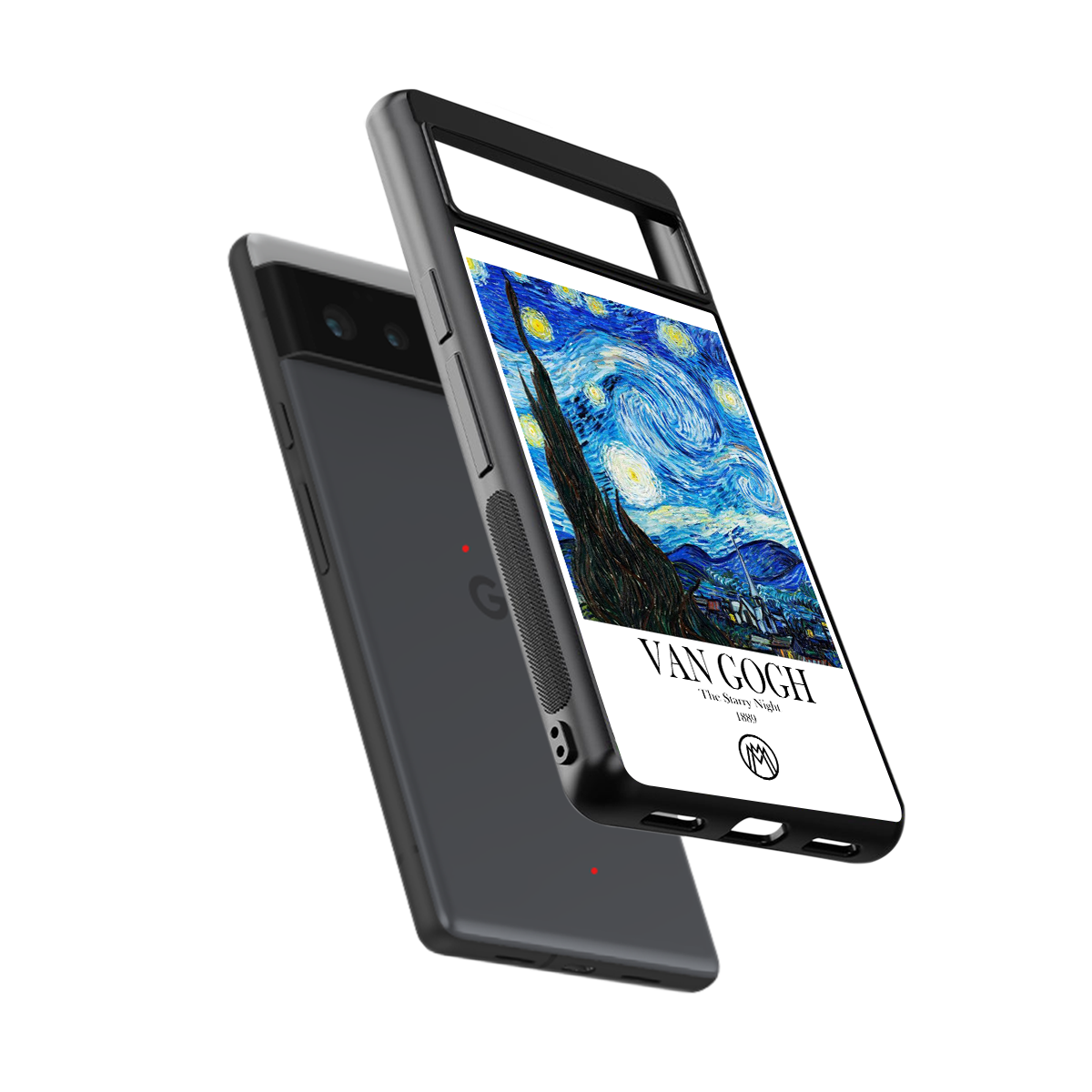 van gogh starry night back phone cover | glass case for google pixel 6