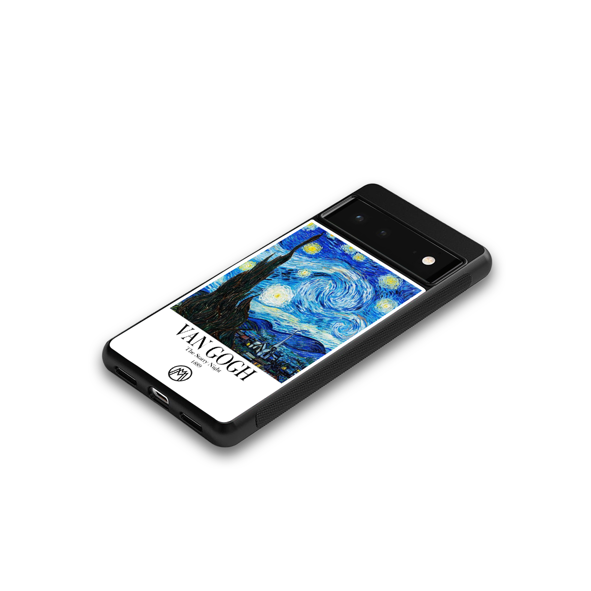 van gogh starry night back phone cover | glass case for google pixel 6