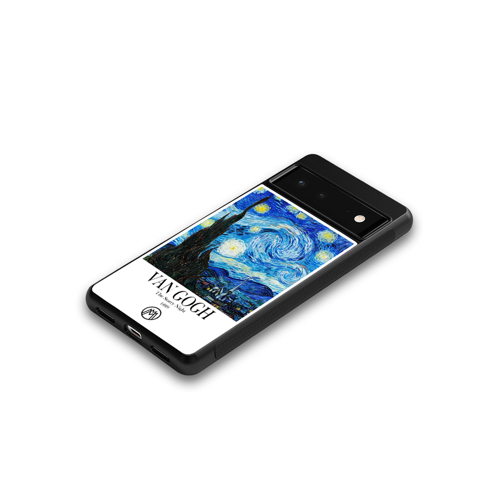 van gogh starry night back phone cover | glass case for Google Pixel 6A