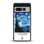 van gogh starry night back phone cover | glass case for google pixel 7 pro