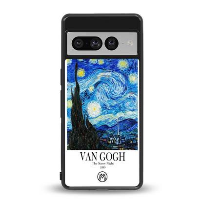 van gogh starry night back phone cover | glass case for google pixel 7 pro