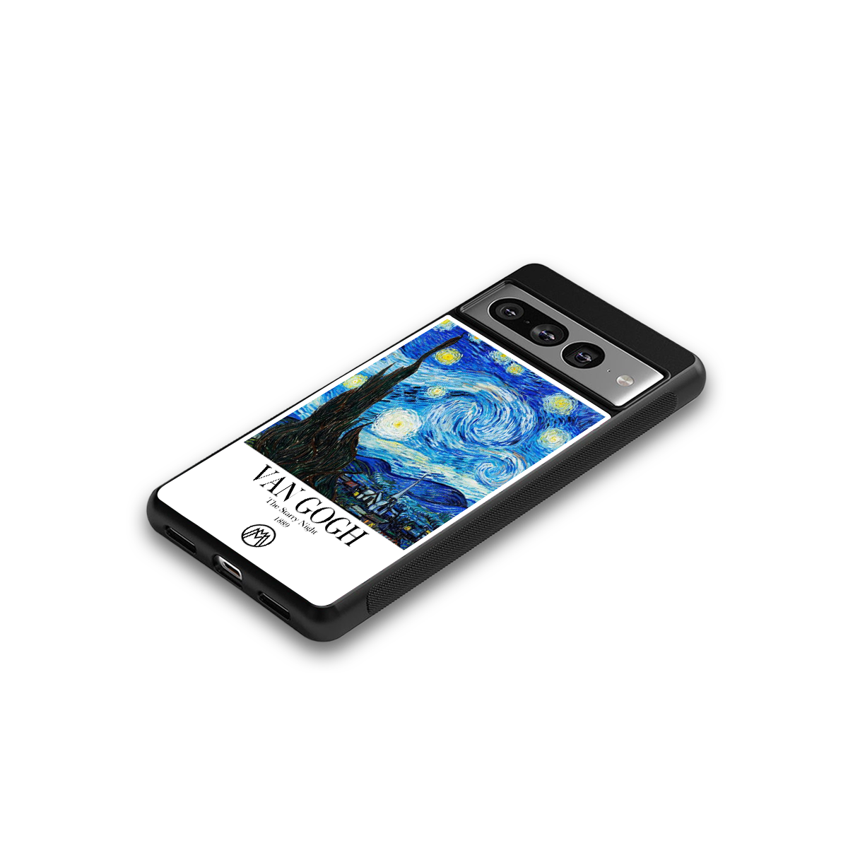 van gogh starry night back phone cover | glass case for google pixel 7 pro