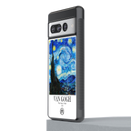 van gogh starry night back phone cover | glass case for google pixel 7 pro