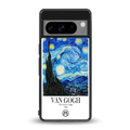 van gogh starry night back phone cover | glass case for google pixel 8 pro