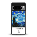 van gogh starry night back phone cover | glass case for google pixel 8 pro