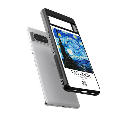 van gogh starry night back phone cover | glass case for Google Pixel 8