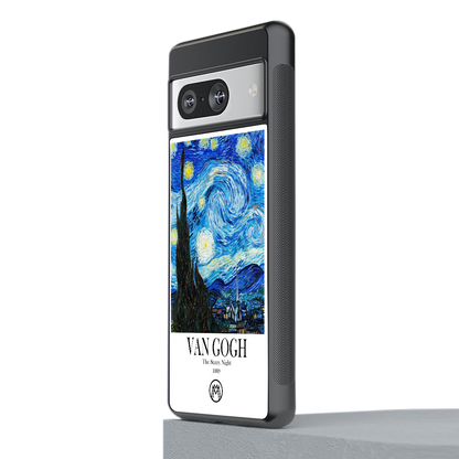 van gogh starry night back phone cover | glass case for Google Pixel 8