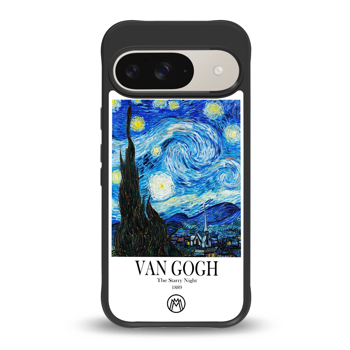 van gogh starry night back phone cover | glass case for google pixel 9