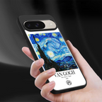 van gogh starry night back phone cover | glass case for google pixel 9