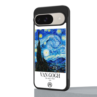 van gogh starry night back phone cover | glass case for google pixel 9
