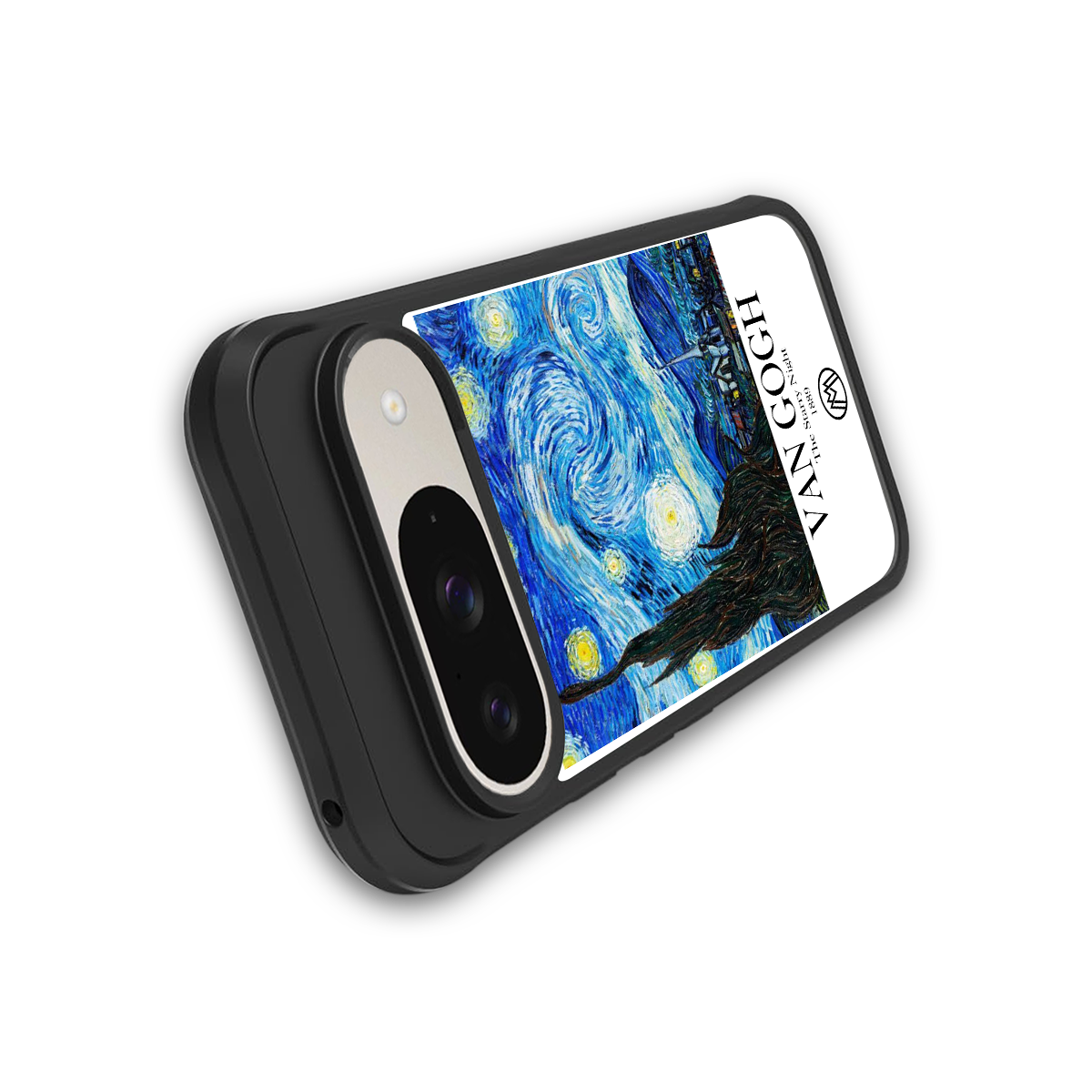 van gogh starry night back phone cover | glass case for google pixel 9