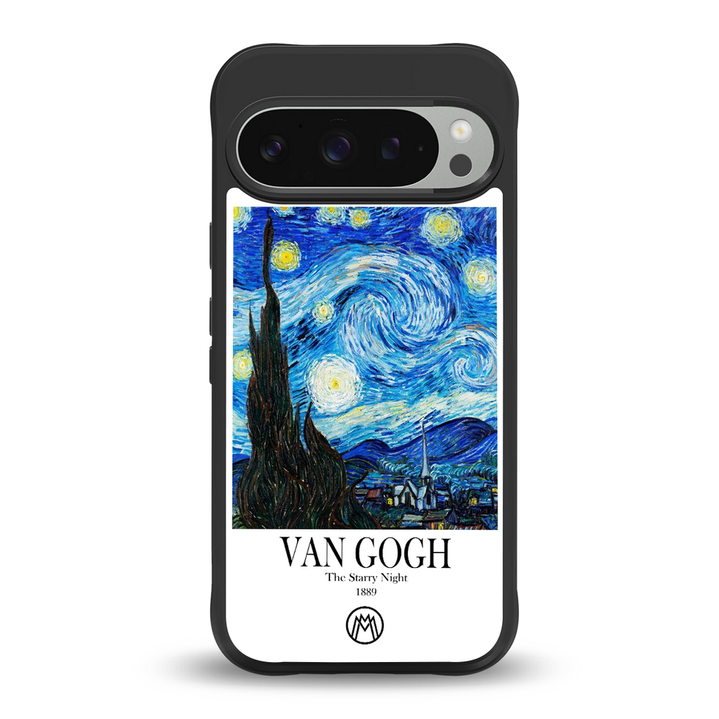 van gogh starry night back phone cover | glass case for google pixel 9 pro