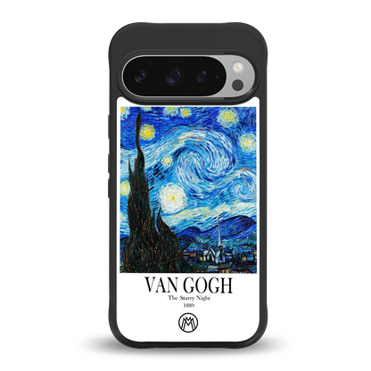van gogh starry night back phone cover | glass case for google pixel 9 pro xl