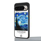 van gogh starry night back phone cover | glass case for google pixel 9 pro