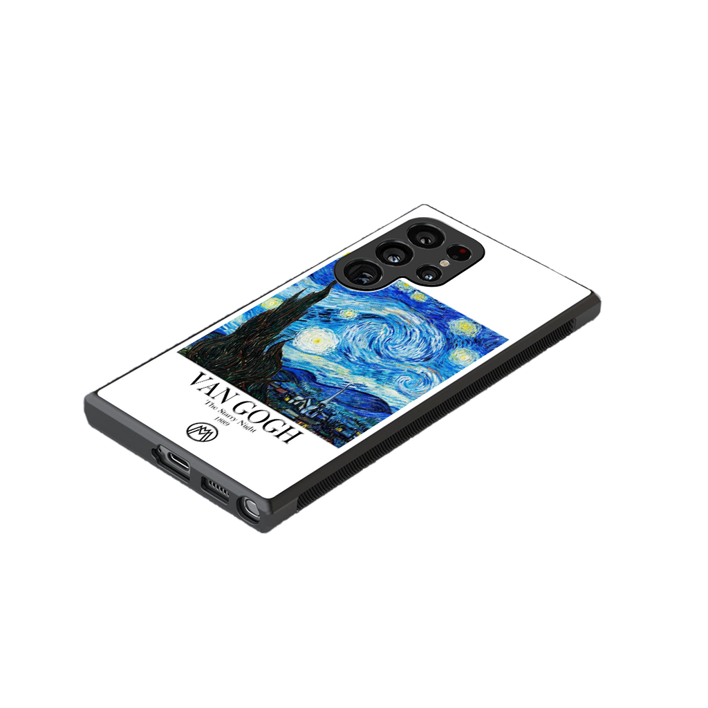 van gogh starry night back phone cover | glass case for samsung galaxy s23 ultra