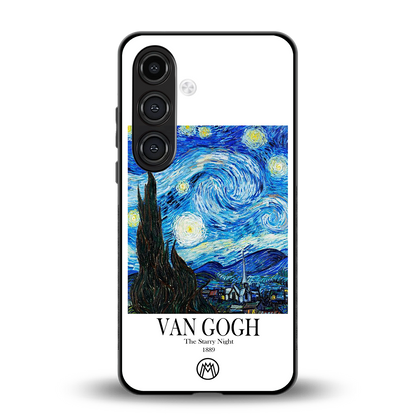van gogh starry night back phone cover | glass case for samsung galaxy s23