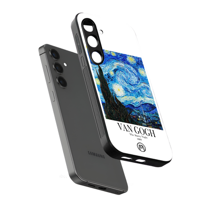 van gogh starry night back phone cover | glass case for samsung galaxy s23
