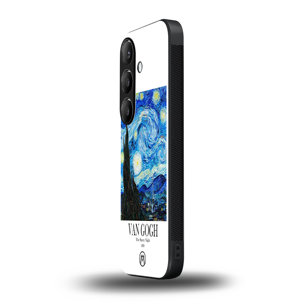 van gogh starry night back phone cover | glass case for samsung galaxy s23