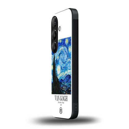 van gogh starry night back phone cover | glass case for samsung galaxy s23