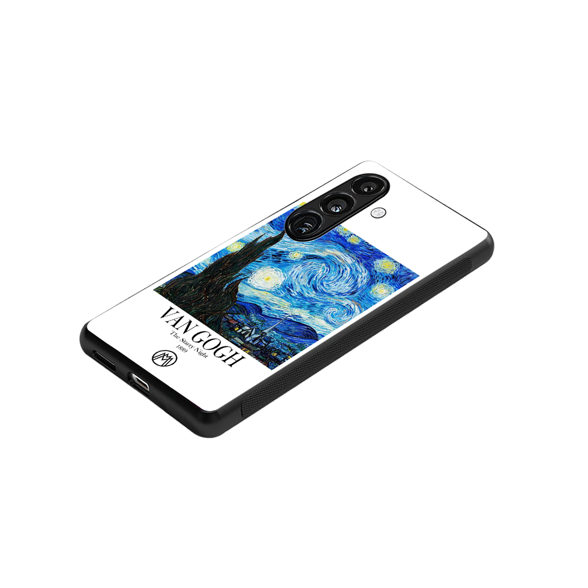 van gogh starry night back phone cover | glass case for samsung galaxy s23