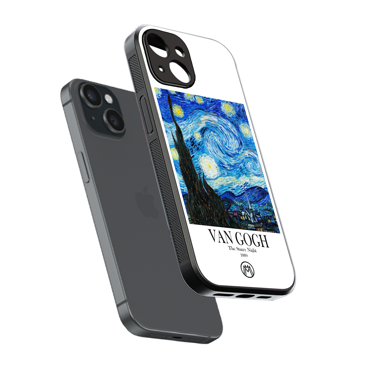 van gogh starry night back phone cover | glass case for iphone 15