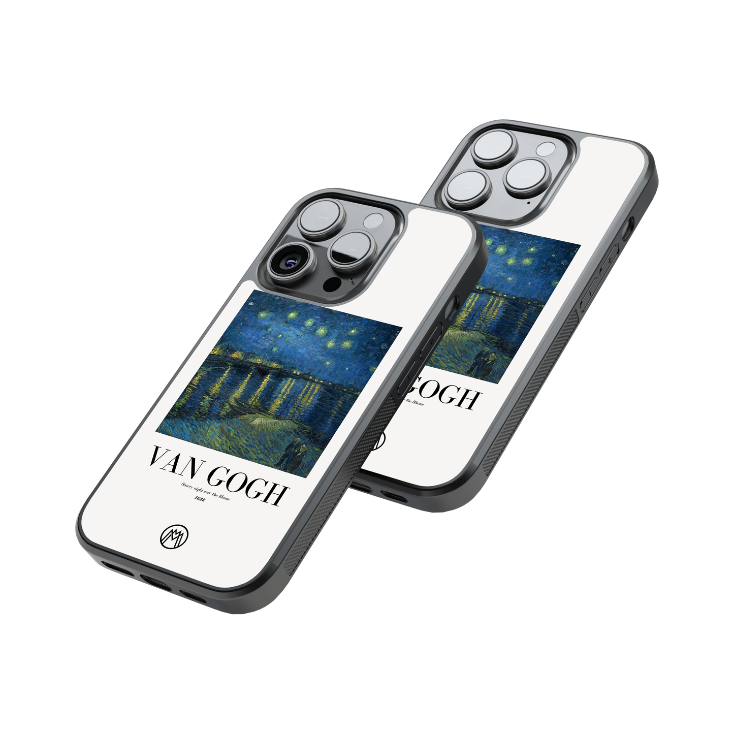 Protective Glass Back Phone Case Compatible with iPhone, Samsung, OnePlus, Pixel & More