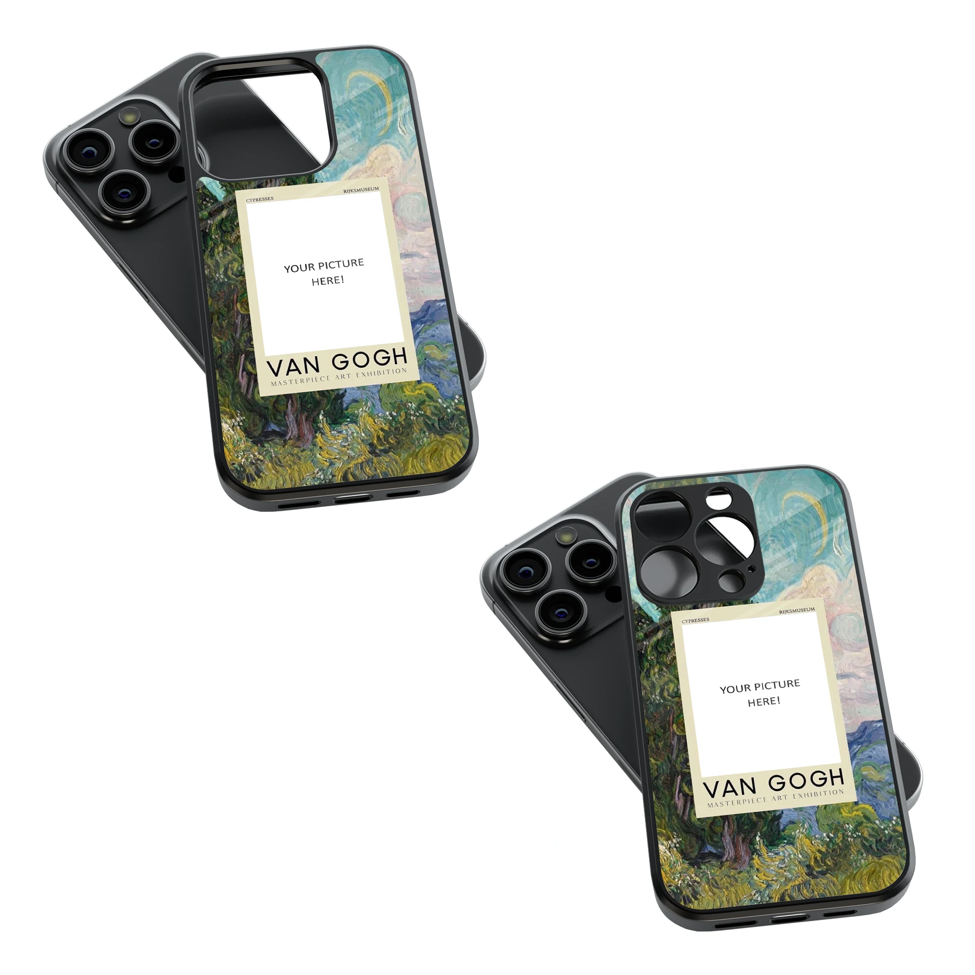 Polaroid Personalised Glass Phone Case