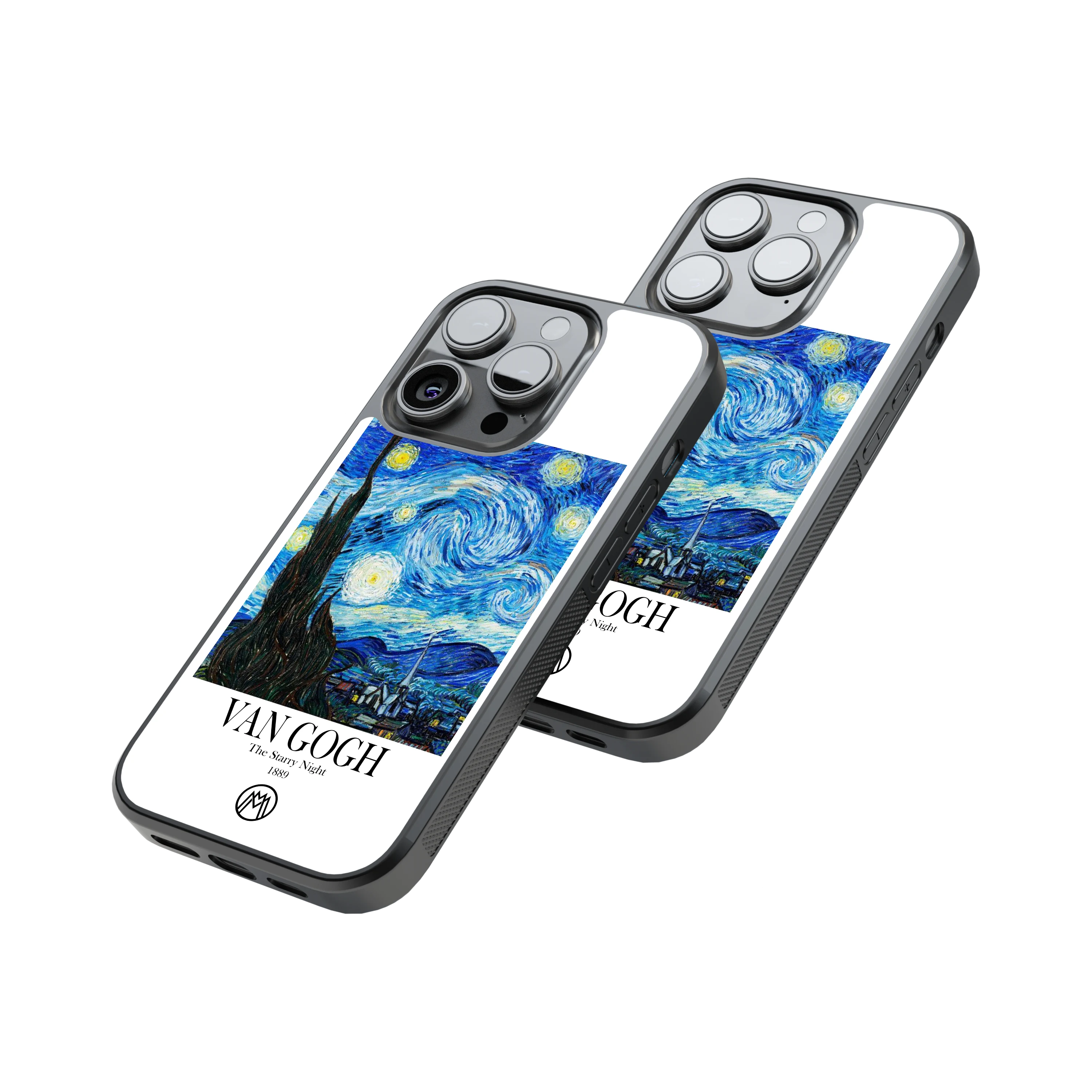 Protective Glass Back Phone Case Compatible with iPhone, Samsung, OnePlus, Pixel & More