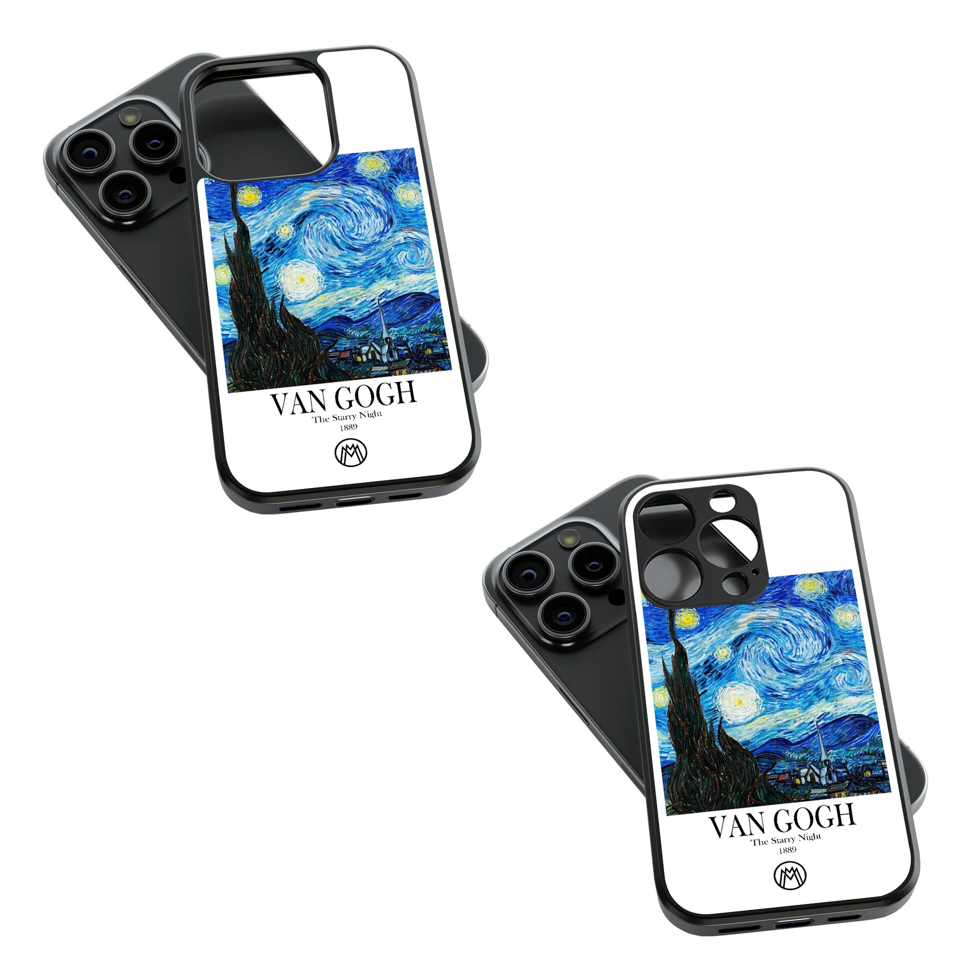 Trendy Glass Back Mobile Case for iPhone, Samsung, Redmi, OnePlus, Google Pixel, Motorola