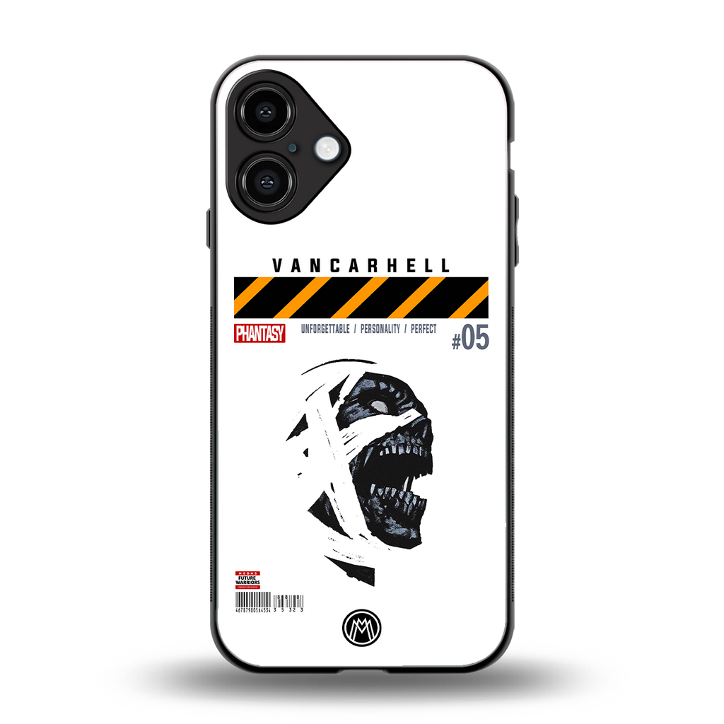 vancarhell phantasy back phone cover | glass case for iphone 16 plus