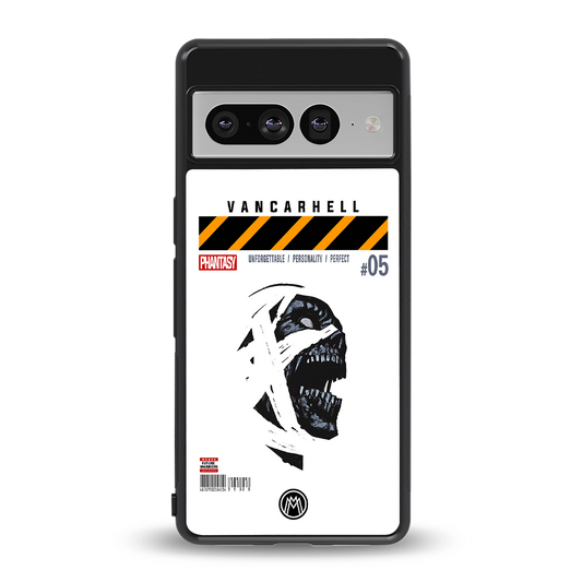 vancarhell phantasy back phone cover | glass case for google pixel 7 pro