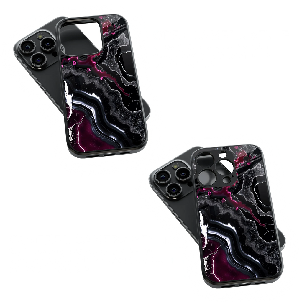 Trendy Glass Back Mobile Case for iPhone, Samsung, Redmi, OnePlus, Google Pixel, Motorola