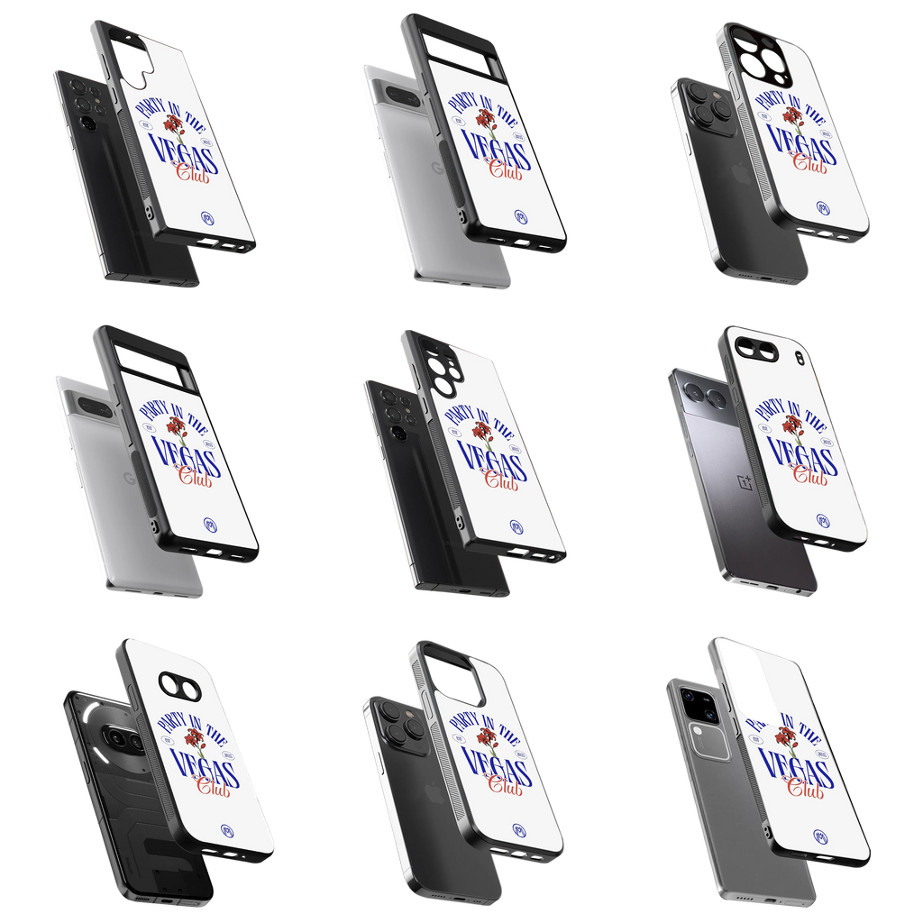 Durable Glass Back Mobile Case for iPhone, Samsung, OnePlus, Google Pixel, Redmi, Vivo, Oppo