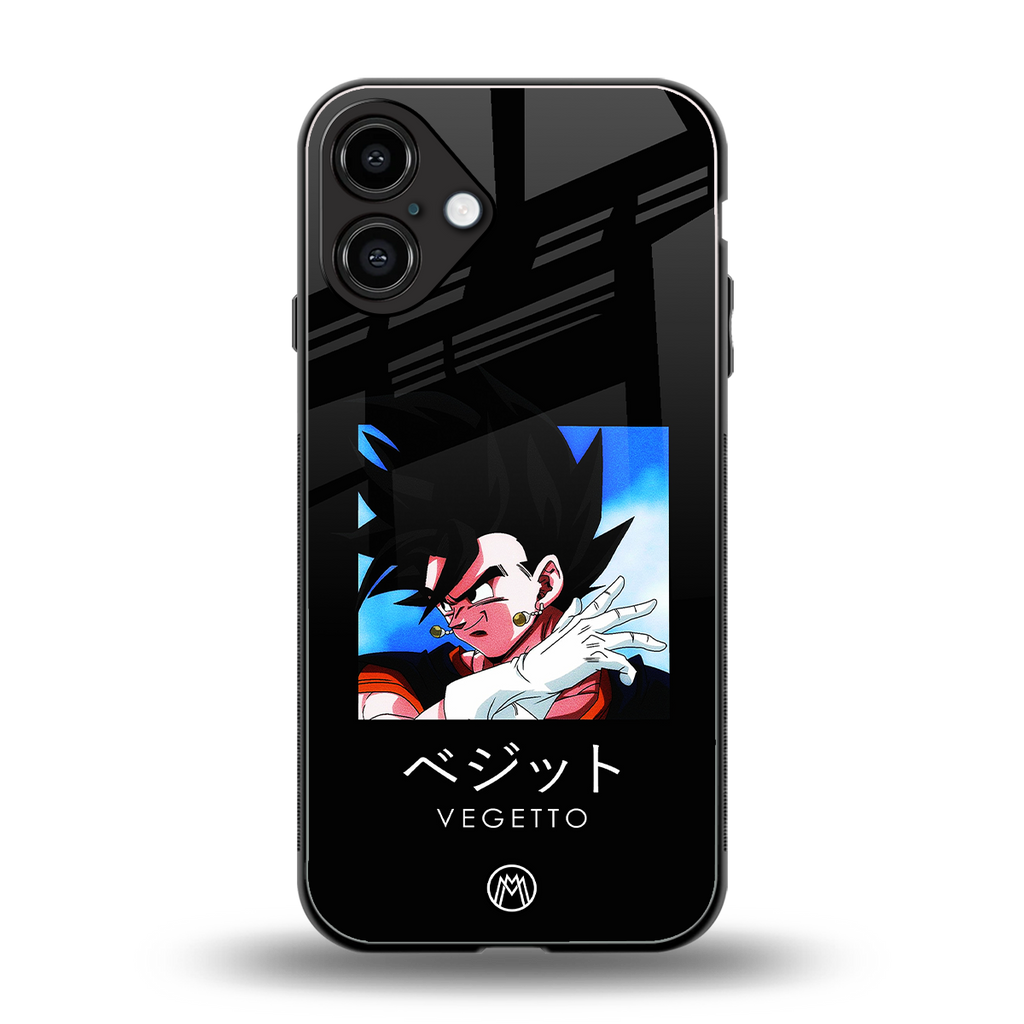 vegetto dragon ball z anime back phone cover | glass case for iphone 16 plus