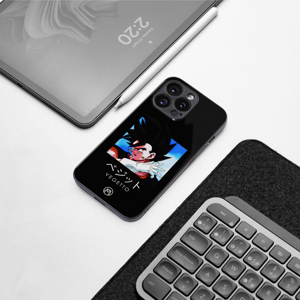 vegetto dragon ball z anime back phone cover | glass case for iphone 15 pro