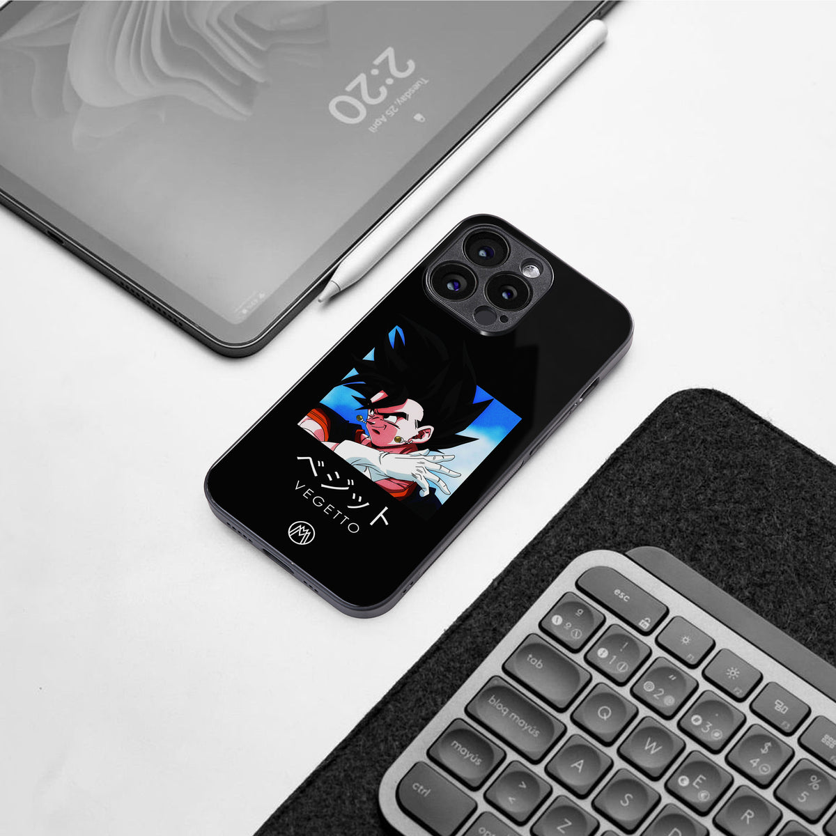 vegetto dragon ball z anime back phone cover | glass case for iphone 15 pro