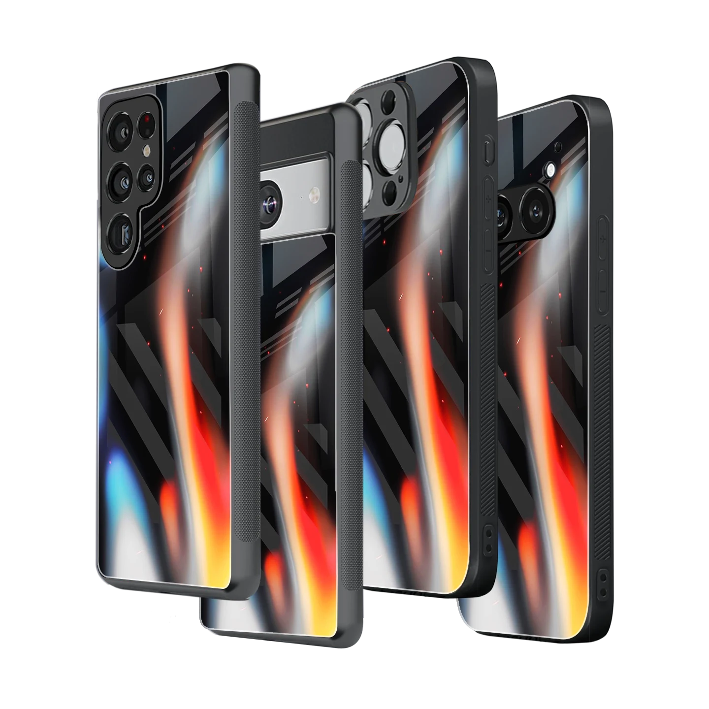 Stylish Glass Back Case for All Smartphones iPhone, Samsung, OnePlus, Pixel, Redmi, Oppo, Vivo, Motorola