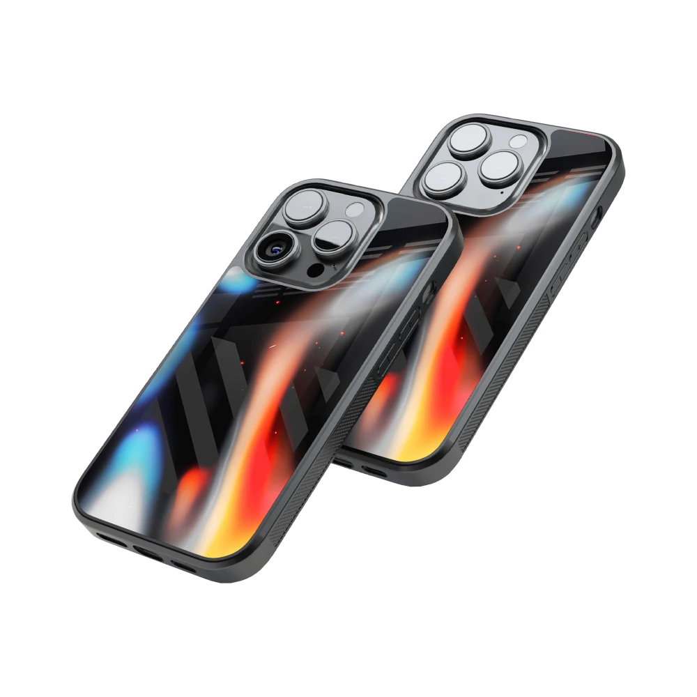 Protective Glass Back Phone Case Compatible with iPhone, Samsung, OnePlus, Pixel & More
