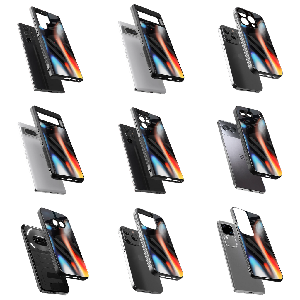 Durable Glass Back Mobile Case for iPhone, Samsung, OnePlus, Google Pixel, Redmi, Vivo, Oppo