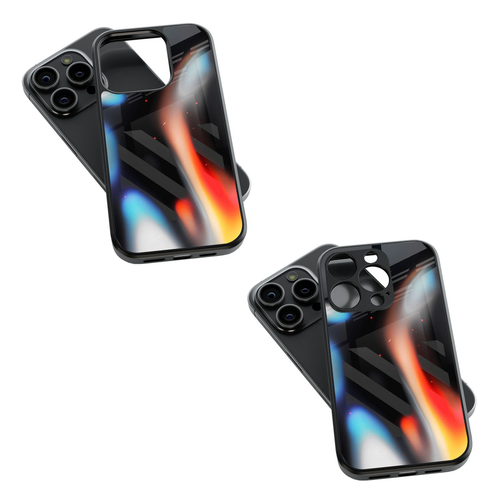 Trendy Glass Back Mobile Case for iPhone, Samsung, Redmi, OnePlus, Google Pixel, Motorola
