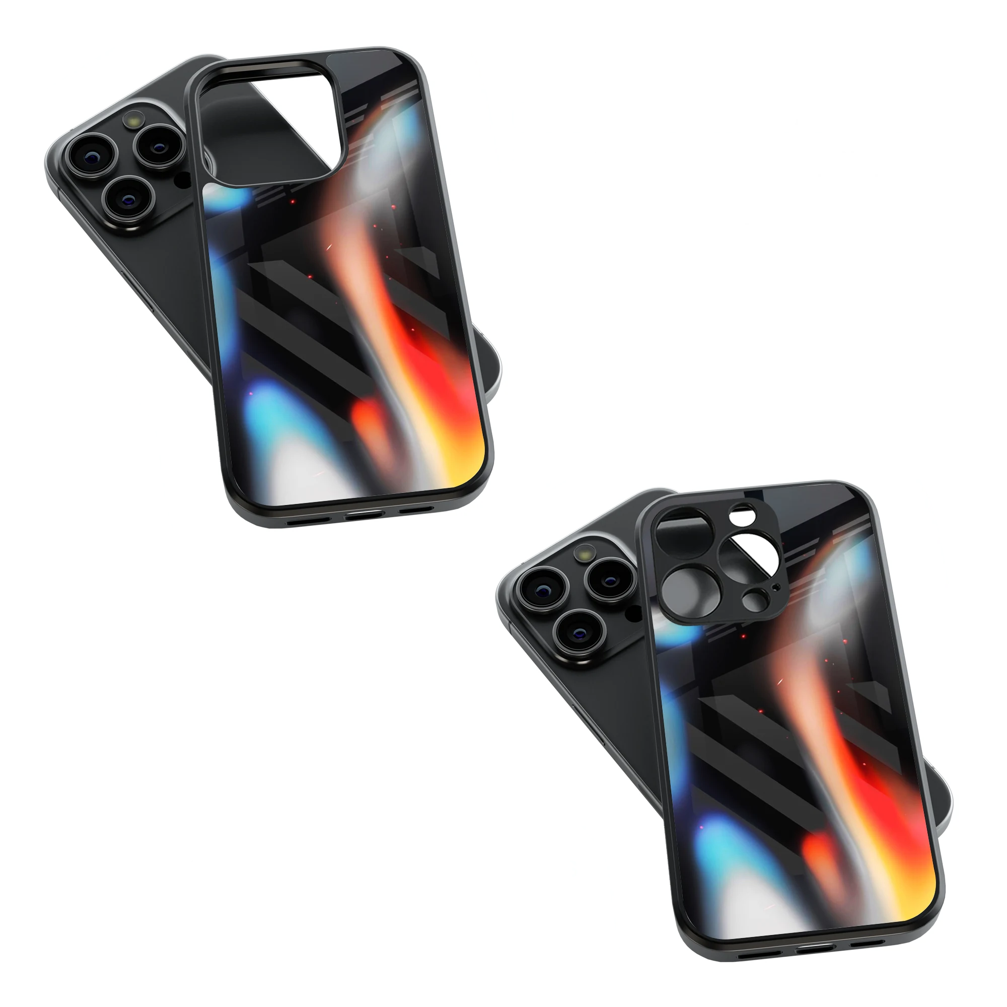Trendy Glass Back Mobile Case for iPhone, Samsung, Redmi, OnePlus, Google Pixel, Motorola