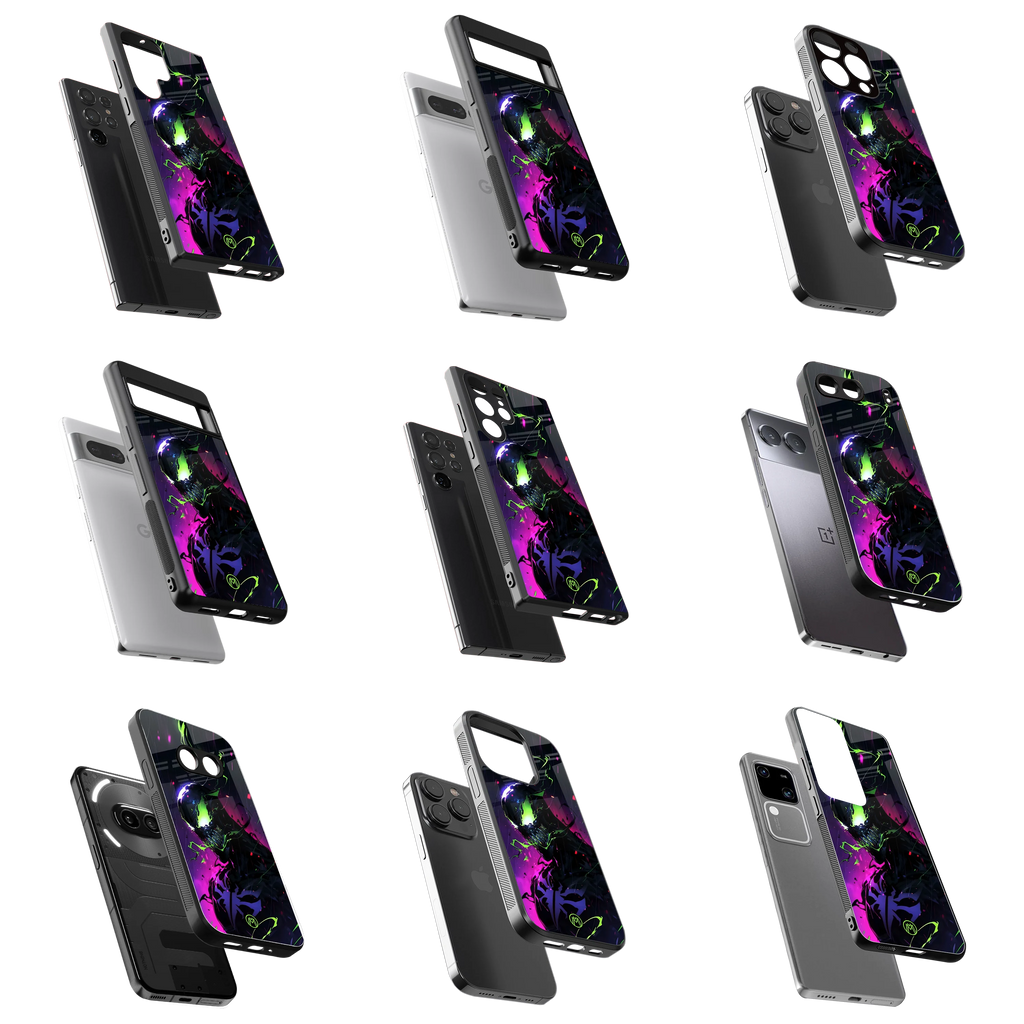Durable Glass Back Mobile Case for iPhone, Samsung, OnePlus, Google Pixel, Redmi, Vivo, Oppo