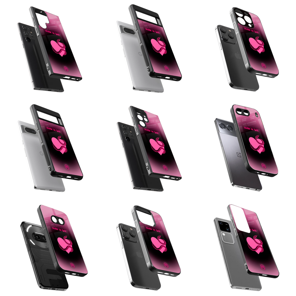 Durable Glass Back Mobile Case for iPhone, Samsung, OnePlus, Google Pixel, Redmi, Vivo, Oppo